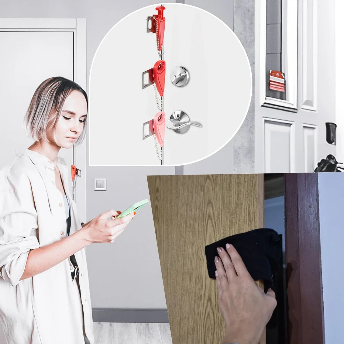 How to lock a door with a sock?