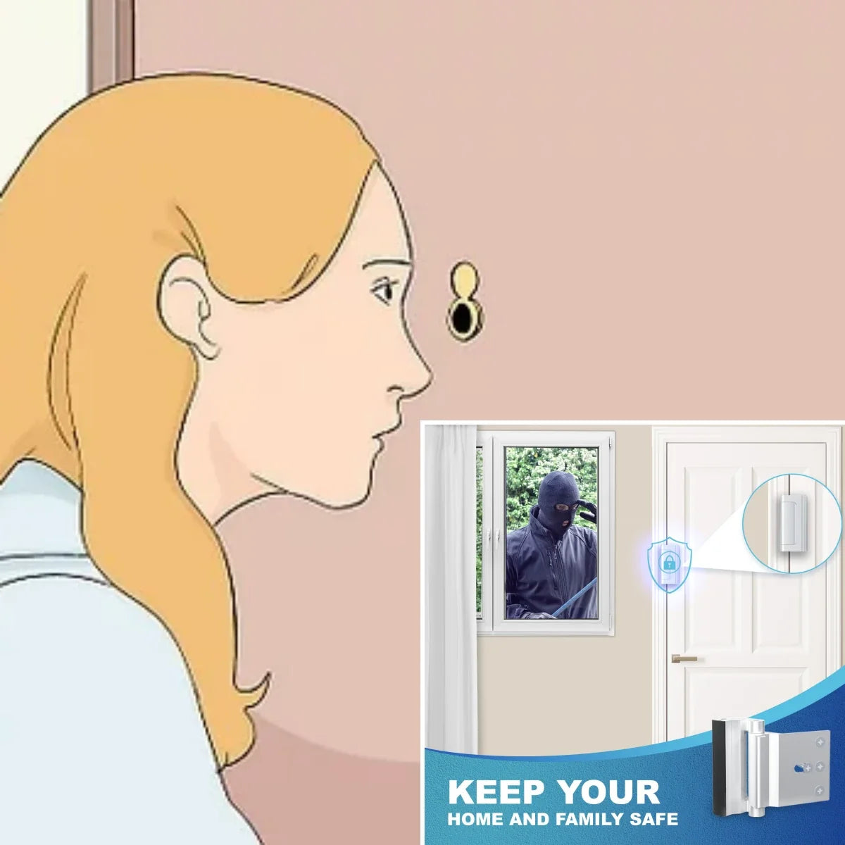 How to stop someone from knocking on your door?